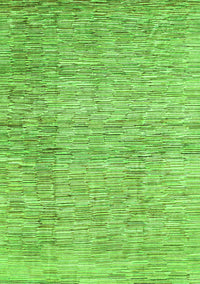 Abstract Green Contemporary Rug, con344grn