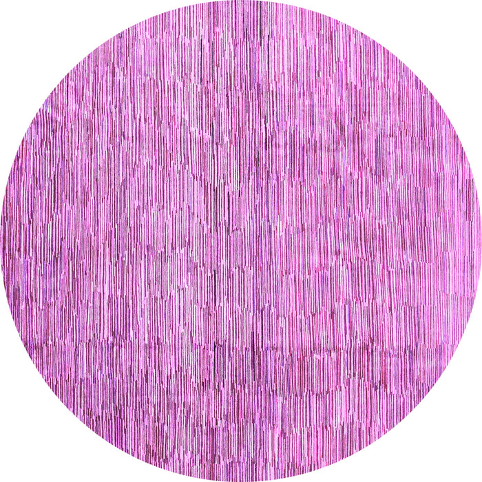 Round Abstract Purple Contemporary Rug, con344pur
