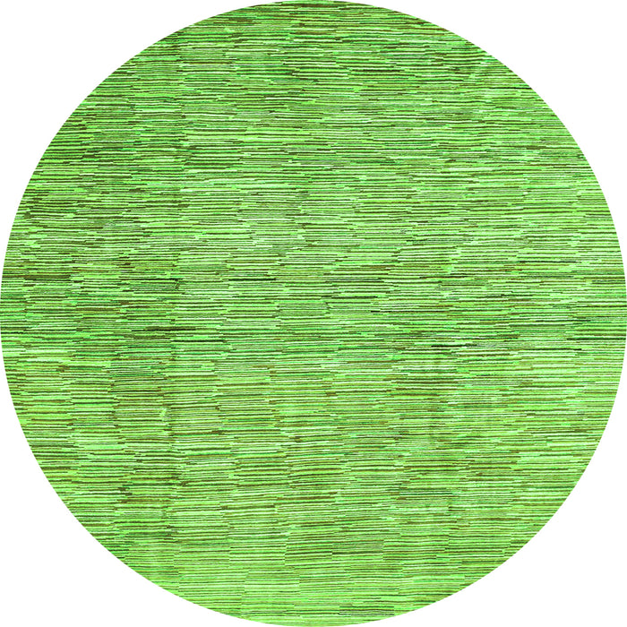 Square Abstract Green Contemporary Rug, con344grn