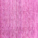 Square Machine Washable Abstract Pink Contemporary Rug, wshcon344pnk