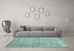 Machine Washable Abstract Light Blue Contemporary Rug in a Living Room, wshcon344lblu