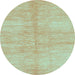 Round Machine Washable Abstract Light Blue Contemporary Rug, wshcon345lblu