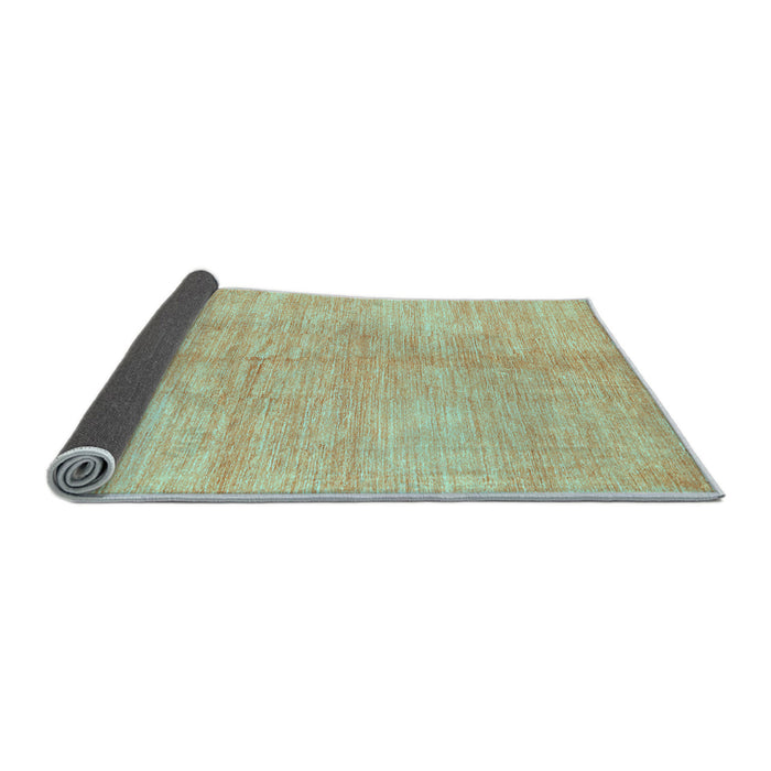 Sideview of Abstract Light Blue Contemporary Rug, con345lblu