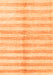 Serging Thickness of Machine Washable Abstract Orange Contemporary Area Rugs, wshcon346org