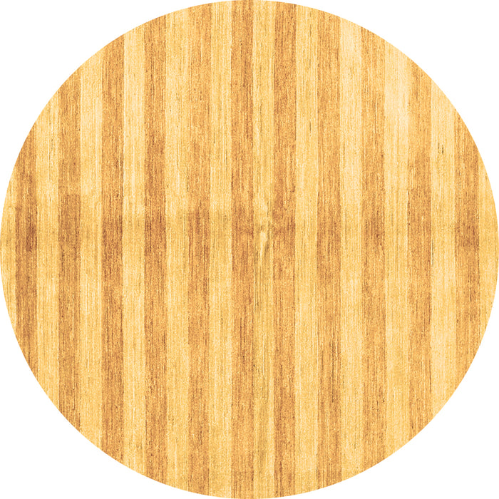 Round Abstract Brown Contemporary Rug, con346brn