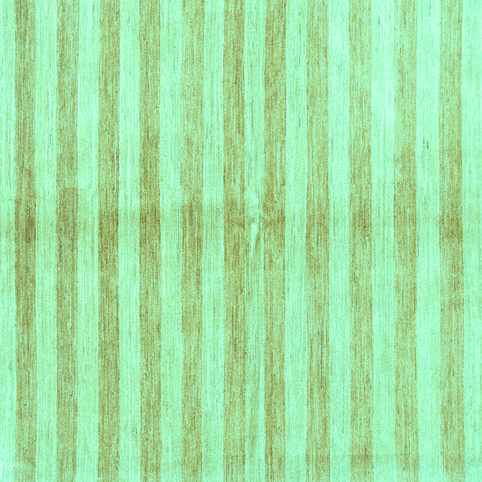 Square Abstract Turquoise Contemporary Rug, con346turq