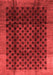 Abstract Red Contemporary Area Rugs