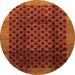 Machine Washable Abstract Orange Contemporary Area Rugs, wshcon347org