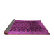 Sideview of Abstract Purple Contemporary Rug, con347pur