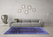 Machine Washable Abstract Blue Contemporary Rug in a Living Room, wshcon347blu