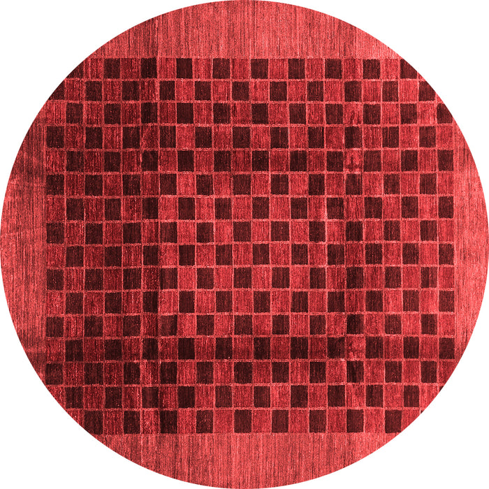 Abstract Red Contemporary Rug, con347red