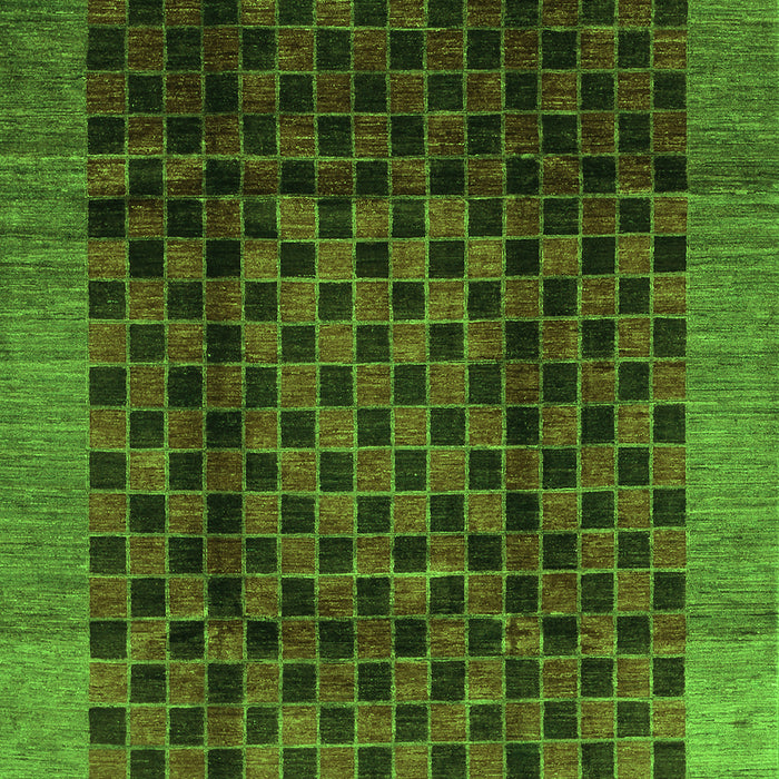Abstract Green Contemporary Rug, con347grn
