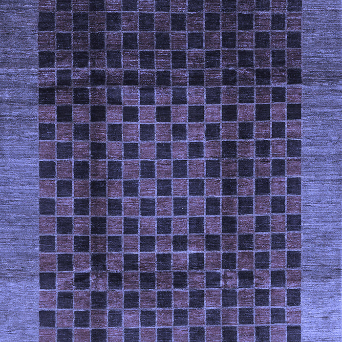 Abstract Blue Contemporary Rug, con347blu