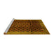 Sideview of Machine Washable Abstract Yellow Contemporary Rug, wshcon347yw