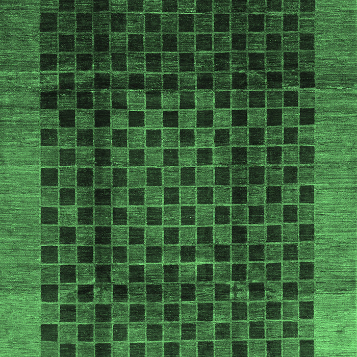 Abstract Emerald Green Contemporary Rug, con347emgrn