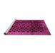 Sideview of Machine Washable Abstract Pink Contemporary Rug, wshcon347pnk