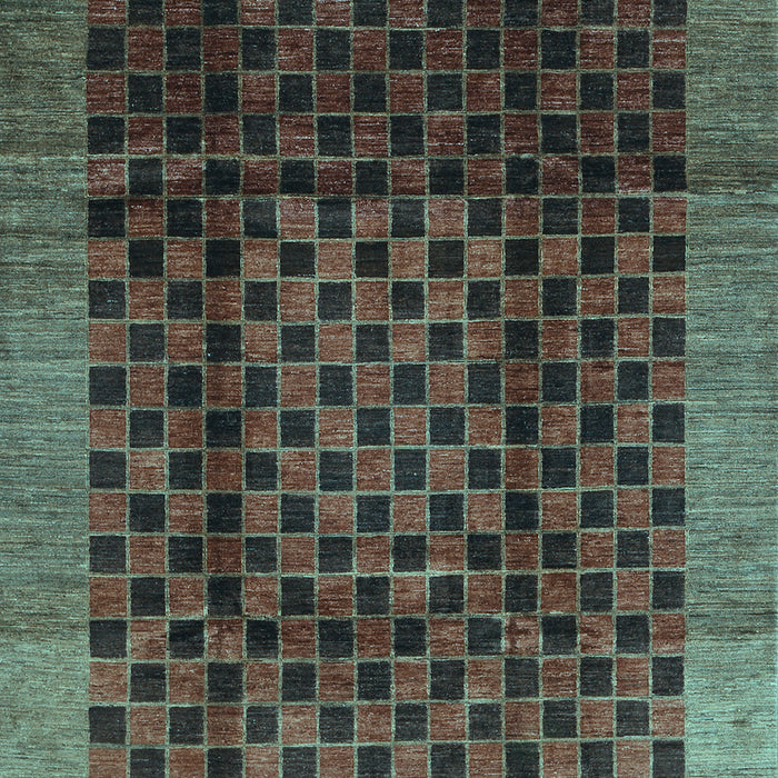 Abstract Light Blue Contemporary Rug, con347lblu