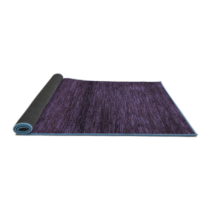Sideview of Abstract Blue Contemporary Rug, con348blu