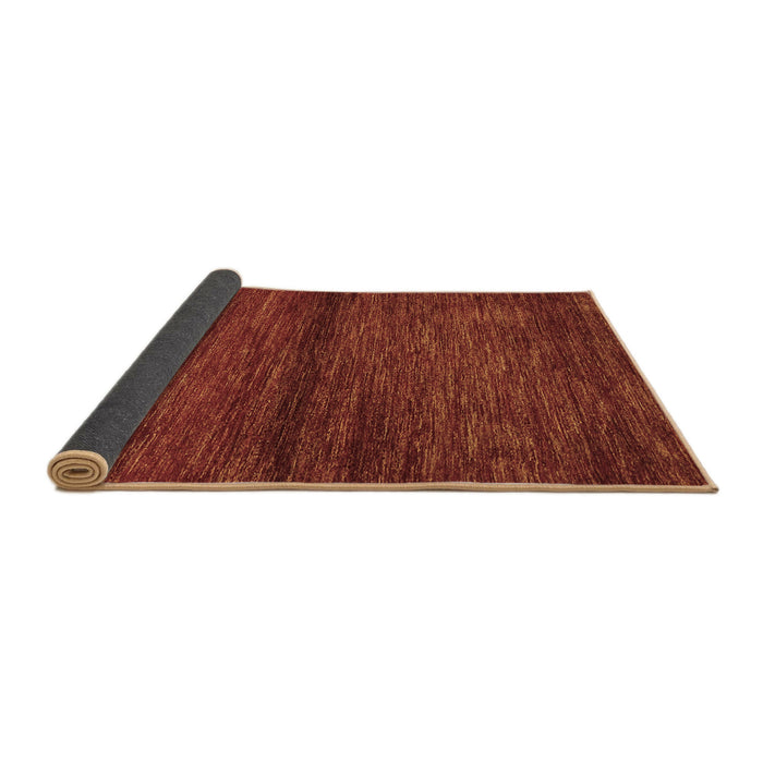 Sideview of Abstract Brown Contemporary Rug, con348brn