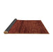 Sideview of Abstract Brown Contemporary Rug, con348brn