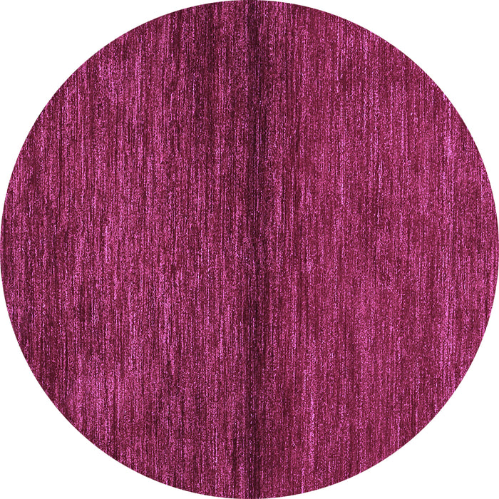 Round Abstract Purple Contemporary Rug, con348pur