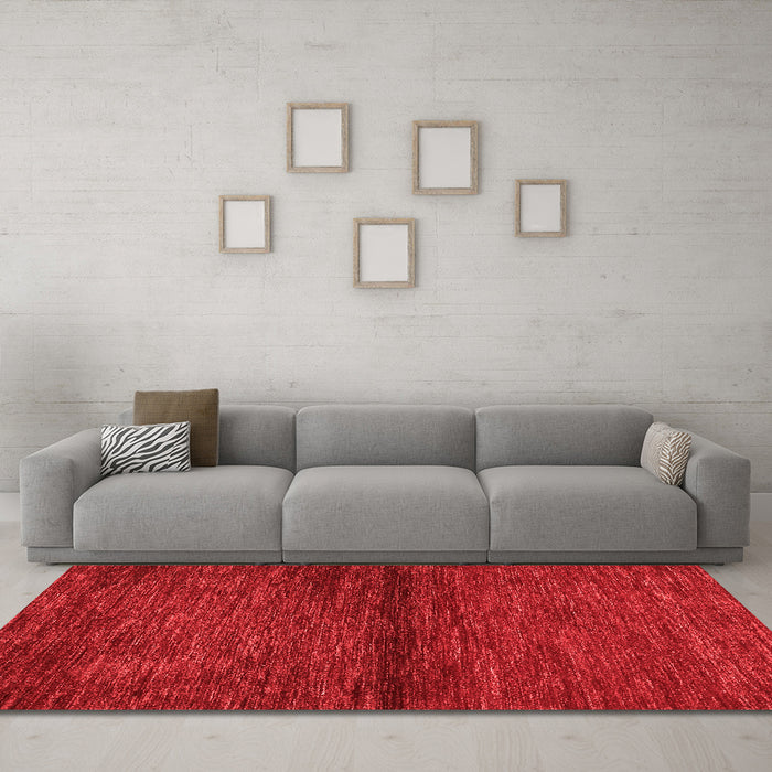 Contemporary Red Washable Rugs