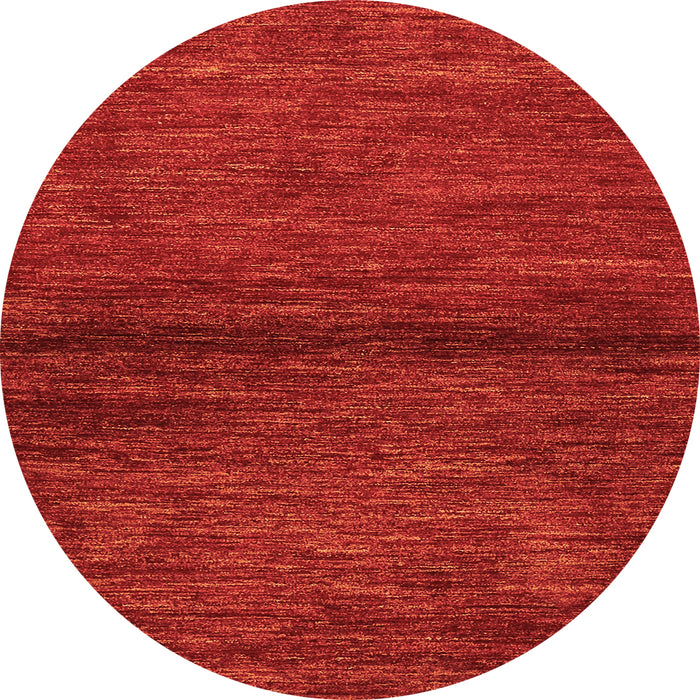 Square Abstract Orange Contemporary Rug, con348org