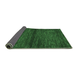 Sideview of Abstract Emerald Green Contemporary Rug, con348emgrn