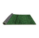 Sideview of Abstract Emerald Green Contemporary Rug, con348emgrn