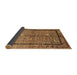 Sideview of Abstract Brown Contemporary Rug, con349brn