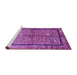 Sideview of Machine Washable Abstract Purple Contemporary Area Rugs, wshcon349pur