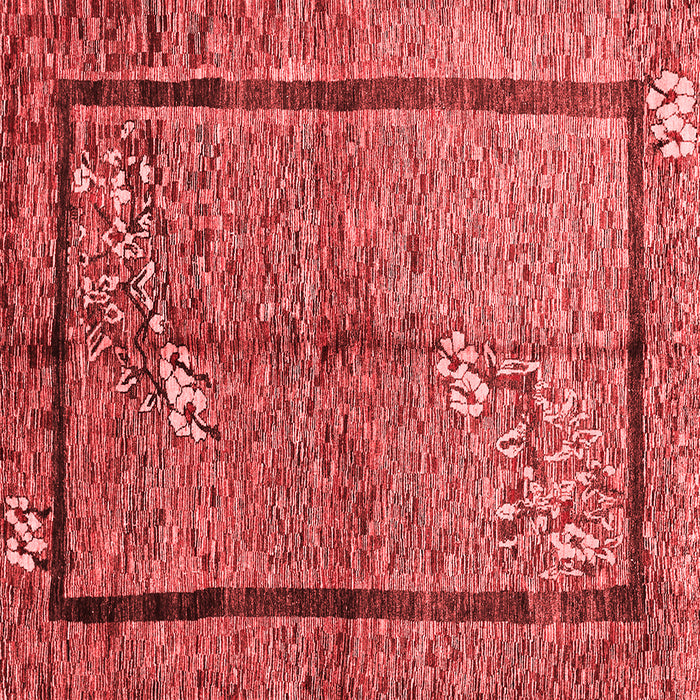 Machine Washable Abstract Red Contemporary Rug, wshcon349red