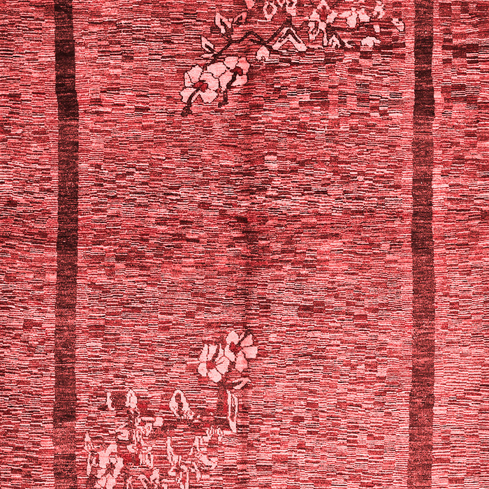 Machine Washable Abstract Red Contemporary Rug, wshcon349red