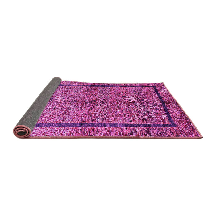 Sideview of Abstract Pink Contemporary Rug, con349pnk