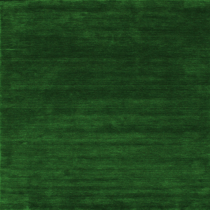 Serging Thickness of Abstract Green Contemporary Rug, con34grn