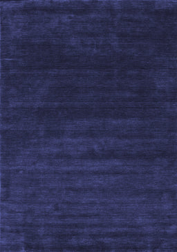 Abstract Blue Contemporary Rug, con34blu
