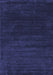 Machine Washable Abstract Blue Contemporary Rug, wshcon34blu