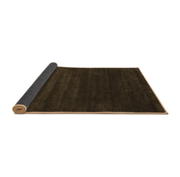 Sideview of Abstract Brown Contemporary Rug, con34brn