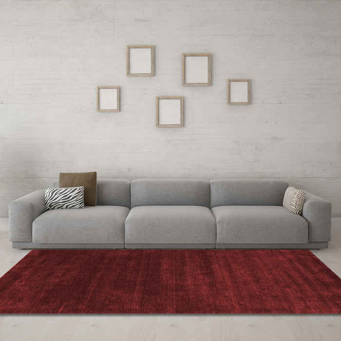 Contemporary Red Washable Rugs