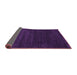 Sideview of Abstract Purple Contemporary Rug, con34pur