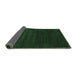 Sideview of Abstract Emerald Green Contemporary Rug, con34emgrn