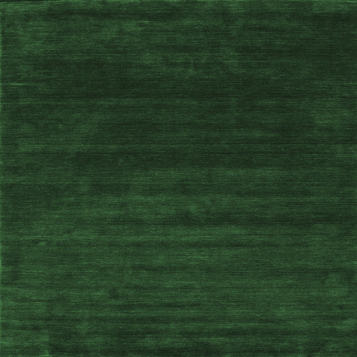 Square Machine Washable Abstract Emerald Green Contemporary Area Rugs, wshcon34emgrn