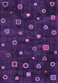 Abstract Purple Contemporary Rug, con350pur