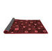 Abstract Red Contemporary Area Rugs