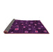 Sideview of Abstract Pink Contemporary Rug, con350pnk