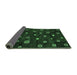 Sideview of Abstract Emerald Green Contemporary Rug, con350emgrn