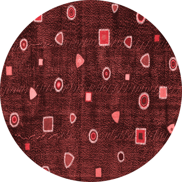Machine Washable Abstract Red Contemporary Rug, wshcon350red