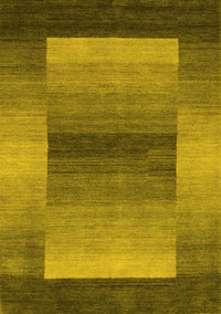 Abstract Yellow Contemporary Rug, con351yw