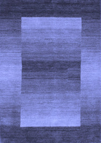 Abstract Blue Contemporary Rug, con351blu