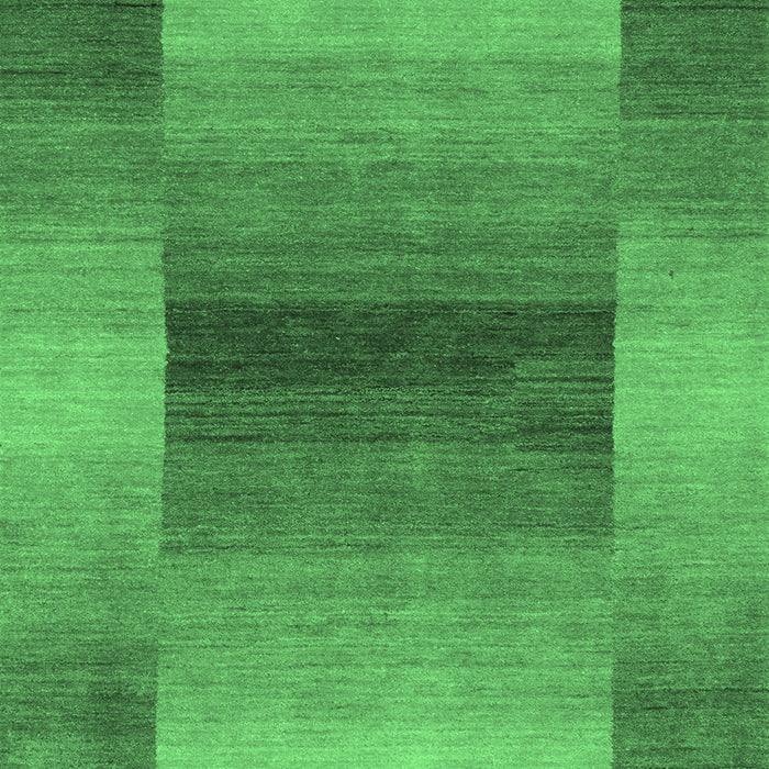 Machine Washable Abstract Emerald Green Contemporary Area Rugs, wshcon351emgrn